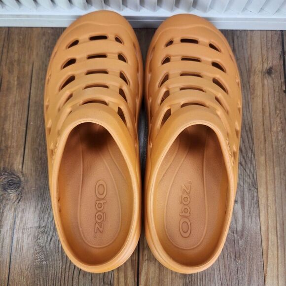 Oboz Whakata Coast Recovery Clogs Mens Sz 9 Melon Orange Slip On Comfort Sandals - Picture 6 of 10